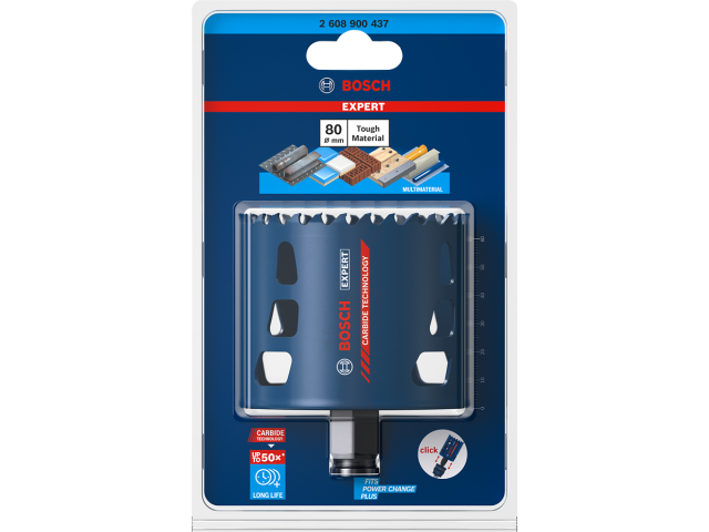 Žaga za izrezovanje lukenj Bosch EXPERT Multi Material Power Change Plus, 2608900437